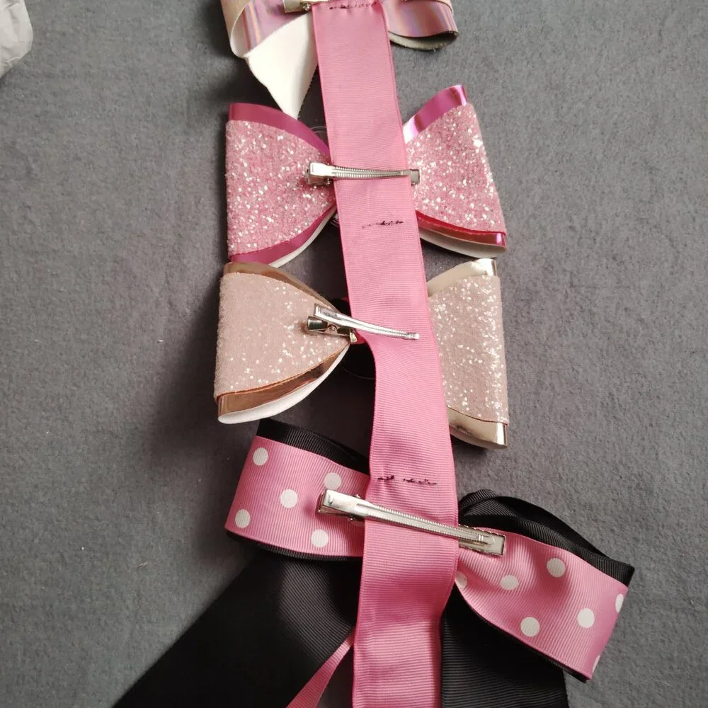 LOT OF DISNEY MINNIE MOUSE EARS & HAIR BOWS DISNEY PARKS ROCK THE DOTS HEADBANDS
